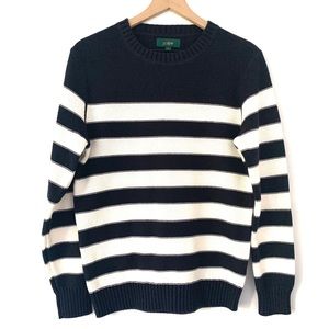 Reverse Jersey Sweater in Stripe